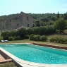 Blick über den Pool des Ferienhauses 'Podere Romitorio' auf dem 'Poggio Ventoso' - Foto © Maibritt Olsen